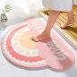 Preview: Großhandel B2B Badematte Antirutsch Bodenmatte quadratischem Design Happy